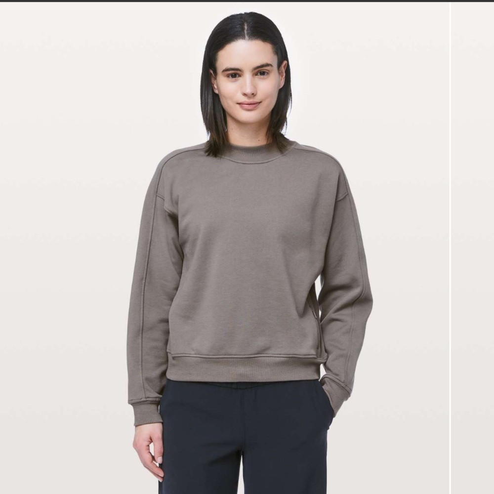 Lululemon Chill On Pullover Carbon Dust 8